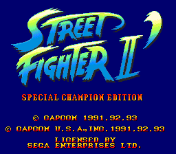 Street Fighter II: Special Champion Edition (Genesis) - The Cutting Room  Floor